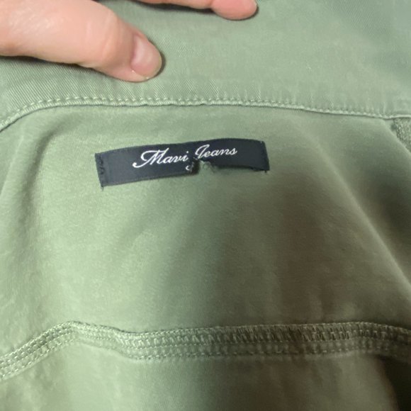 Mavi Kathy Denim Jacket Khaki Green - Picture 7 of 8